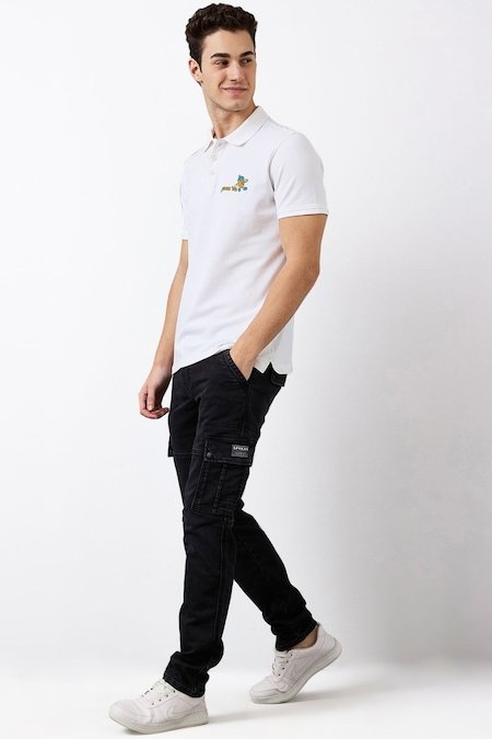Spykar Black Solid Full Length Casual Men Regular Fit Jeans - Image 2