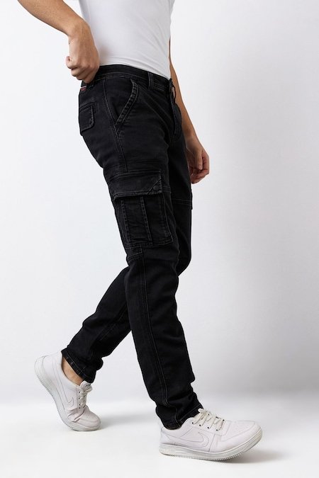 Spykar Black Solid Full Length Casual Men Regular Fit Jeans - Image 5