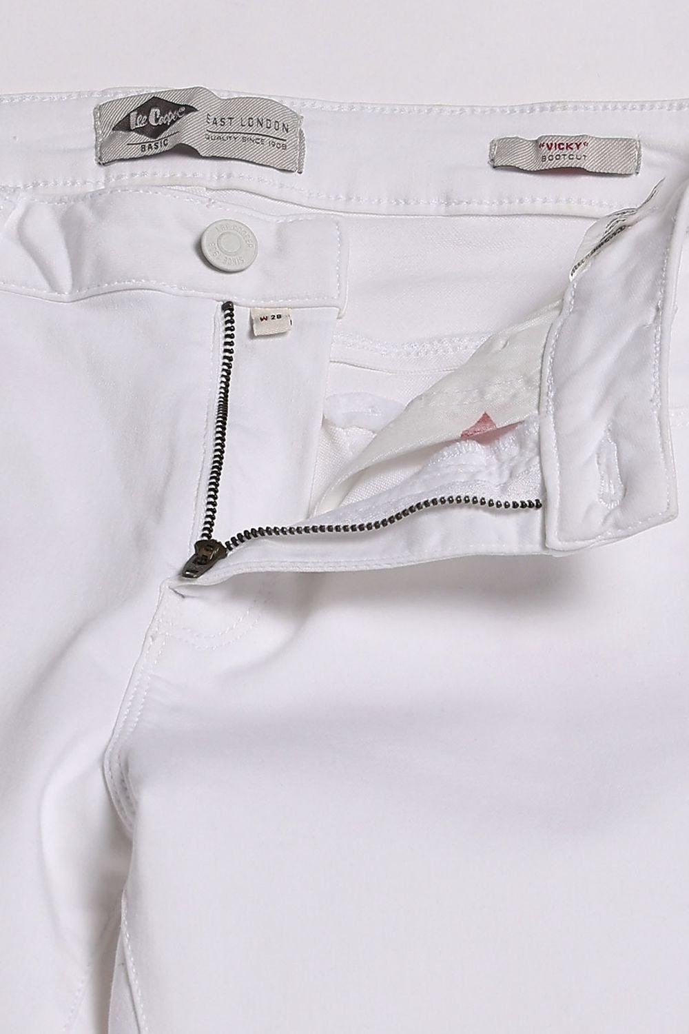 Lee Cooper White Solid Full Length Casual Women Flared Jeans - Image 7
