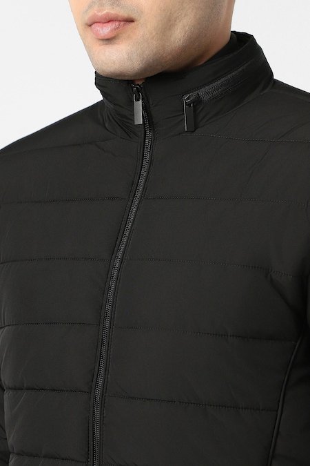 Peter England Black Solid Casual Full Sleeves Men Regular Fit Jacket - Image 5