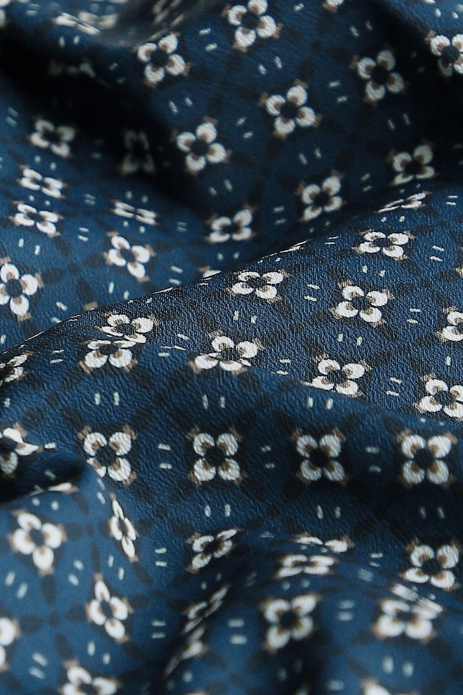 Van Heusen Navy Women Printed Regular Fit Top - Image 7